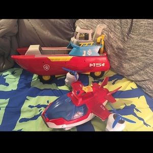 PAW PATROL BOAT AND AIR PLANE